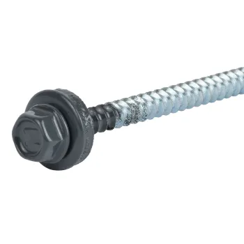 Изображение товара Саморез кровельный Daxmer 4,8х70мм серый графит 100 шт Изображение товара Саморез кровельный Daxmer 4,8х70мм серый графит 100 шт