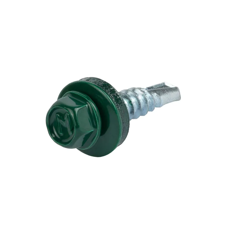 Саморез кровельный 5,5х25мм зеленый (RAL 6005) 250шт Daxmer_1
