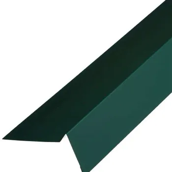 Изображение товара Планка торцевая для гибкой черепицы 72х25х55х15х2000 зеленая Металл Профиль Изображение товара Планка торцевая для гибкой черепицы 72х25х55х15х2000 зеленая Металл Профиль