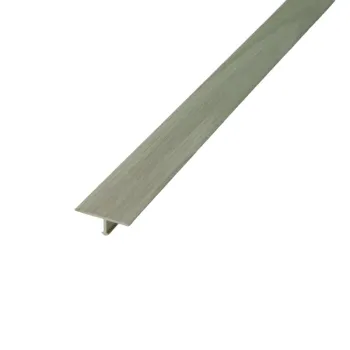 Изображение товара Порожек Т-образный разносторонний 23х1800мм ясень серый Русский профиль Изображение товара Порожек Т-образный разносторонний 23х1800мм ясень серый Русский профиль