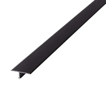 Изображение товара Порожек Т-образный 23х900 мм алюминиевый черный Русский профиль Изображение товара Порожек Т-образный 23х900 мм алюминиевый черный Русский профиль