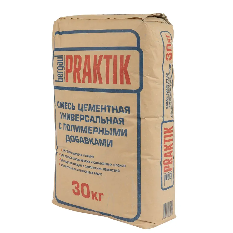 Смесь кладочная Bergauf Praktik М-100 зимняя -10°С 30кг_1