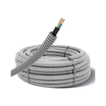 Изображение товара Кабель ВВГпнг LS 3х1,5 в трубе гофрированной серой ПВХ 50м TDM Изображение товара Кабель ВВГпнг LS 3х1,5 в трубе гофрированной серой ПВХ 50м TDM