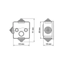 Коробка распределительная для открытой проводки сосна IP54 65x65x50мм TDM_4
