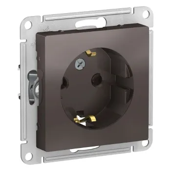 Изображение товара Механизм розетки с заземлением со шторками AtlasDesign мокко IP20 Systeme Electric Изображение товара Механизм розетки с заземлением со шторками AtlasDesign мокко IP20 Systeme Electric