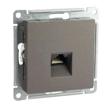 Изображение товара Механизм розетки компьютерной RJ45 5E AtlasDesign мокко Systeme Electric Изображение товара Механизм розетки компьютерной RJ45 5E AtlasDesign мокко Systeme Electric