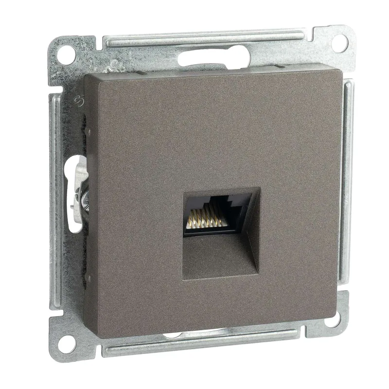 Механизм розетки компьютерной RJ45 5E AtlasDesign мокко IP20 Systeme Electric_1