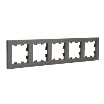 Изображение товара Пятиместная рамка AtlasDesign мокко Systeme Electric для выключателей и розеток Изображение товара Пятиместная рамка AtlasDesign мокко Systeme Electric для выключателей и розеток