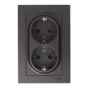 Розетка двухместная с заземлением AtlasDesign мокко IP20 Systeme Electric_2