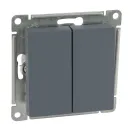Механизм переключателя проходного двухклавишный AtlasDesign грифель IP20 Systeme Electric_1