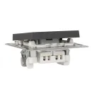 Механизм переключателя проходного одноклавишный AtlasDesign базальт IP20 Systeme Electric_3