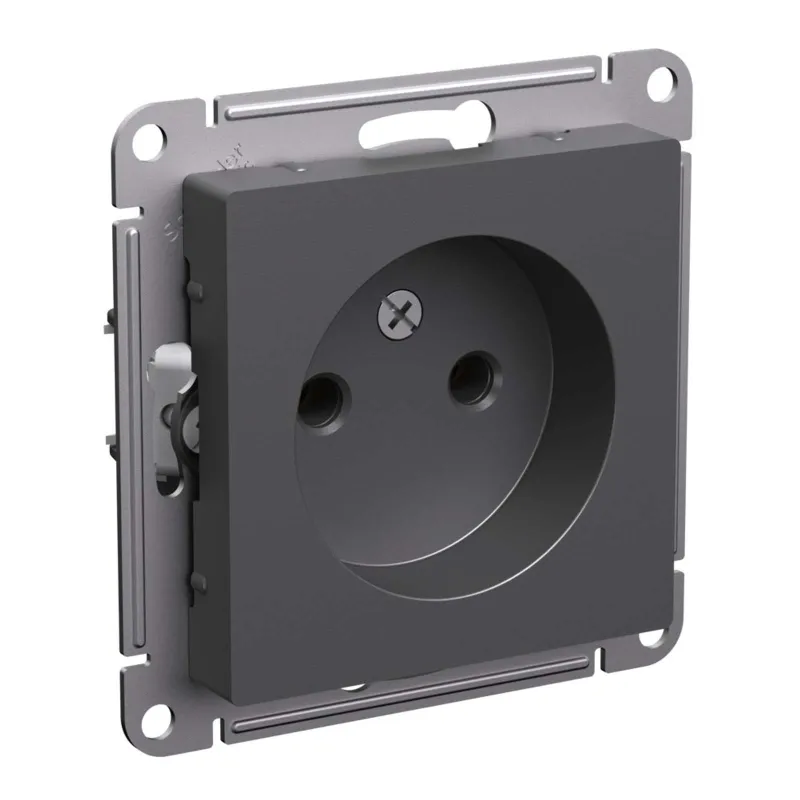 Механизм розетки без заземления AtlasDesign базальт IP20 Systeme Electric_1