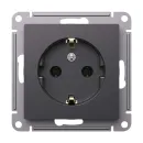 Механизм розетки с заземлением AtlasDesign базальт IP20 Systeme Electric_2