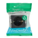 Механизм розетки с заземлением AtlasDesign базальт IP20 Systeme Electric_3