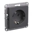 Механизм розетки с заземлением со шторками AtlasDesign базальт IP20 Systeme Electric_1
