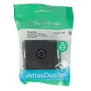 Механизм розетки ТВ проходной AtlasDesign базальт IP20 Systeme Electric_3