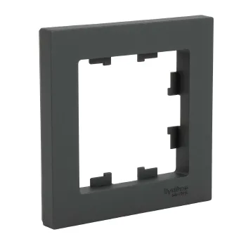 Изображение товара Рамка одноместная AtlasDesign базальт IP20 от Systeme Electric для выключателей и розеток Изображение товара Рамка одноместная AtlasDesign базальт IP20 от Systeme Electric для выключателей и розеток