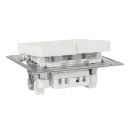 Механизм выключателя двухклавишный AtlasDesign лотос IP20 Systeme Electric_3