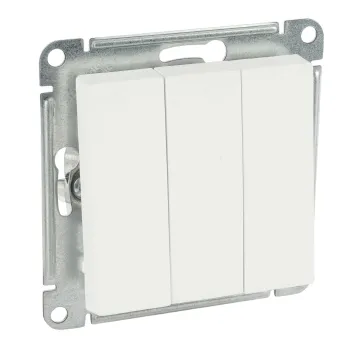 Изображение товара Трехклавишный встроенный выключатель AtlasDesign Systeme Electric лотос IP20 Изображение товара Трехклавишный встроенный выключатель AtlasDesign Systeme Electric лотос IP20