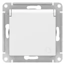 Механизм розетки с заземлением со шторками и крышкой AtlasDesign лотос IP20 Systeme Electric_2