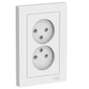 Розетка двухместная без заземления AtlasDesign лотос IP20 Systeme Electric_1
