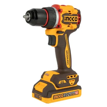 Изображение товара Шуруповерт бесщеточный Ingco CDLI20668 20В 2х2 Ач Изображение товара Шуруповерт бесщеточный Ingco CDLI20668 20В 2х2 Ач