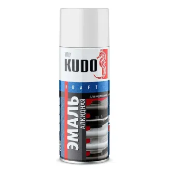 Изображение товара Эмаль аэрозольная алкидная для радиаторов Kudo белая глянцевая 0,52л Изображение товара Эмаль аэрозольная алкидная для радиаторов Kudo белая глянцевая 0,52л