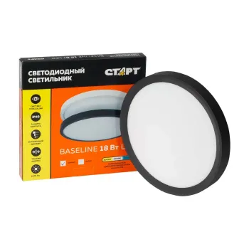 Изображение товара Светодиодный диммируемый светильник Старт 18Вт 3000K-5000K накладной Изображение товара Светодиодный диммируемый светильник Старт 18Вт 3000K-5000K накладной