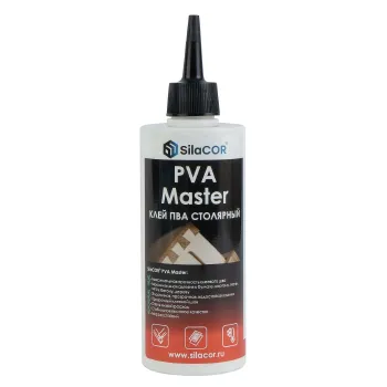 Изображение товара Клей ПВА столярный SilaCOR 250 гр водно-дисперсионный для дерева гипса и бумаги Изображение товара Клей ПВА столярный SilaCOR 250 гр водно-дисперсионный для дерева гипса и бумаги