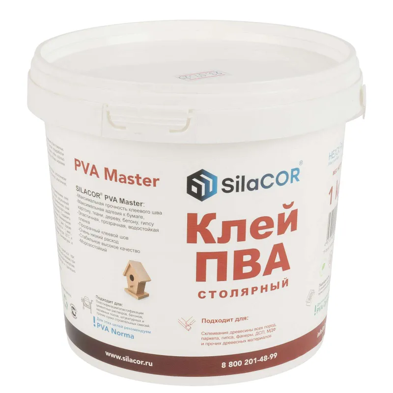 Клей ПВА столярный SilaCOR 1 кг_1