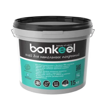 Изображение товара Клей для напольных покрытий Bonkeel 15 кг универсальный для винила и ковров Изображение товара Клей для напольных покрытий Bonkeel 15 кг универсальный для винила и ковров