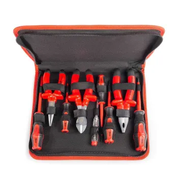 Изображение товара КВТ Эксперт набор диэлектрического инструмента 9 предметов для работы с электричеством Изображение товара КВТ Эксперт набор диэлектрического инструмента 9 предметов для работы с электричеством