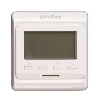 Изображение товара Терморегулятор для теплого пола Wi-Fi Alfareg E-51.716 программируемый белый Изображение товара Терморегулятор для теплого пола Wi-Fi Alfareg E-51.716 программируемый белый