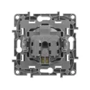 Механизм розетки одноместный с заземлением со шторками Etika антрацит IP20 Legrand_3