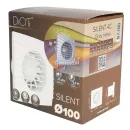 Вентилятор осевой вытяжной D100 25дБ 90м³/ч 155х155 мм серый Era Silent_6