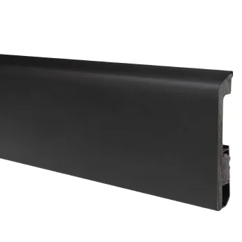 Изображение товара Плинтус Royce Pro HDPS 2000х80х15 мм черный классик внутренний напольный Изображение товара Плинтус Royce Pro HDPS 2000х80х15 мм черный классик внутренний напольный