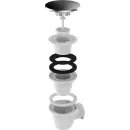 Сифон для душевого поддона 1 1/2"х50 Aquant фильтр-сетка без гибкой трубы_4