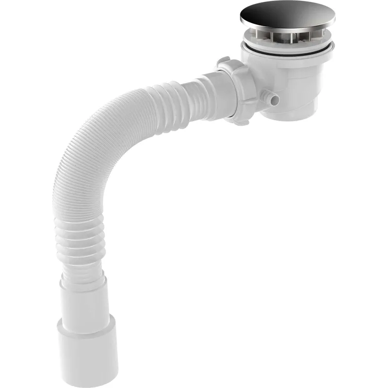 Сифон для душевого поддона 1 1/2"х50 Aquant с выходом 40/50 фильтр-сетка_1
