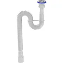 Гофросифон для кухонной мойки и раковины 1 1/4"х40/50 Aquant 1100мм с нержавеющей решеткой_1