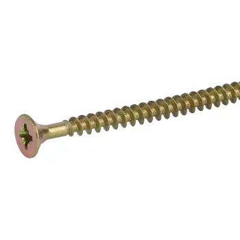 Изображение товара Саморез универсальный Tech-Krep 4,5х70мм 150шт желтый цинк Изображение товара Саморез универсальный Tech-Krep 4,5х70мм 150шт желтый цинк