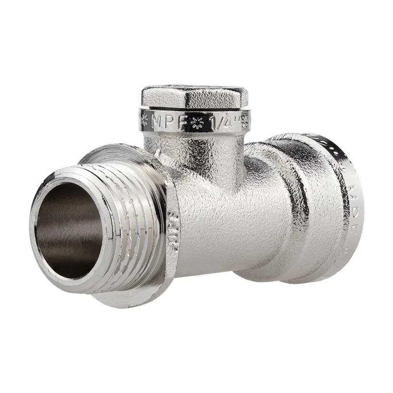 Тройник под манометр ВР-ВР-НР 1/2" х 1/4" х 1/2" с ограничителем MPF_1