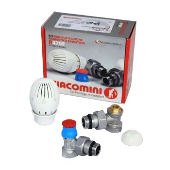 Изображение товара Набор термостатический для подключения радиатора 3/4 угловой Giacomini Изображение товара Набор термостатический для подключения радиатора 3/4 угловой Giacomini