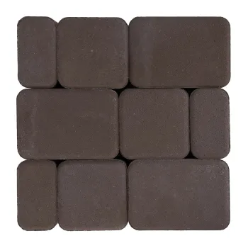 Изображение товара Плитка тротуарная Классико коричневая 1,046м² Изображение товара Плитка тротуарная Классико коричневая 1,046м²