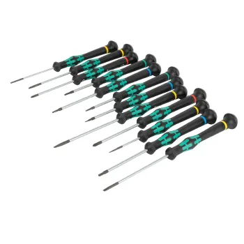 Изображение товара Набор отверток Wera для точных работ 12 шт Креста TORX HEX пластиковая сумка Изображение товара Набор отверток Wera для точных работ 12 шт Креста TORX HEX пластиковая сумка