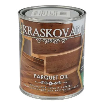 Изображение товара Масло для пола и паркета быстросохнущее Kraskovar 0,75л белоснежное Изображение товара Масло для пола и паркета быстросохнущее Kraskovar 0,75л белоснежное