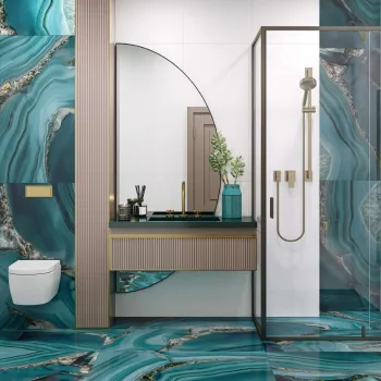 Керамогранит Wow Aquamarine 600х1200х8 мм синий суперполированный LCM