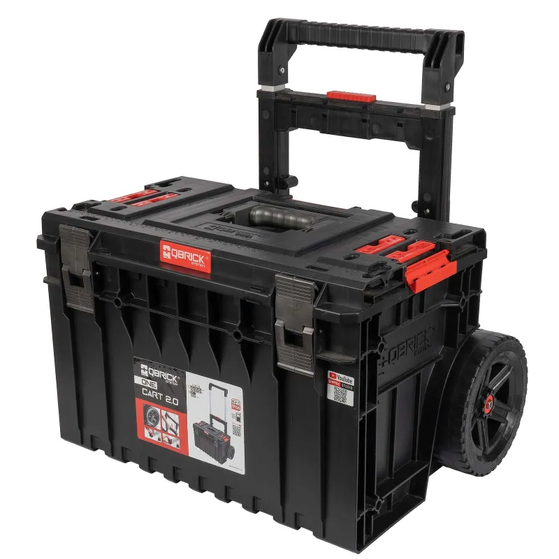 Ящик для инструментов на колесах с телескопической ручкой Qbrick System One Cart 2.0_1