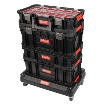Изображение товара Набор ящиков на платформе на колесах 7в1 Qbrick System Two Изображение товара Набор ящиков на платформе на колесах 7в1 Qbrick System Two