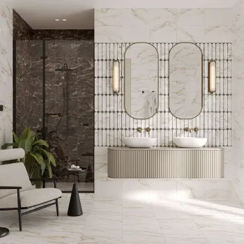 Изображение товара Керамическая плитка Gracia Ceramica Капелла низ 02 белая 400х250х8 мм для внутренних стен Изображение товара Керамическая плитка Gracia Ceramica Капелла низ 02 белая 400х250х8 мм для внутренних стен