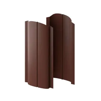 Изображение товара Металлоштакетник Ellipse-O 19х126х0,45 мм двусторонний шоколад 1,8 м КМП Изображение товара Металлоштакетник Ellipse-O 19х126х0,45 мм двусторонний шоколад 1,8 м КМП